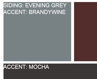 Lighter Siding with rich, dark accents
